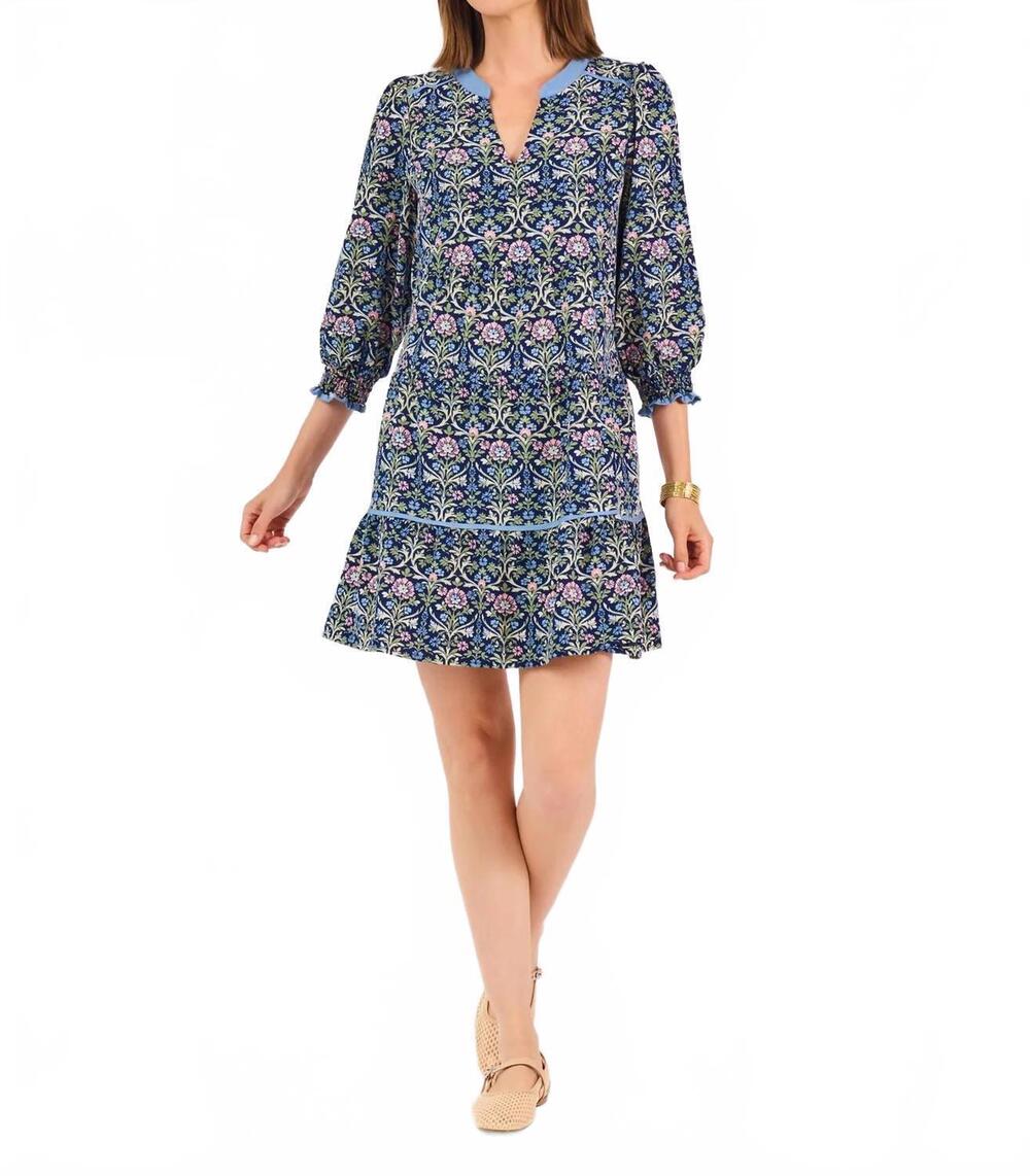 NEW MARY SQUARE emerson ashdown abbey mini dress in navy